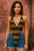 Honey Noir Crochet Bodysuit